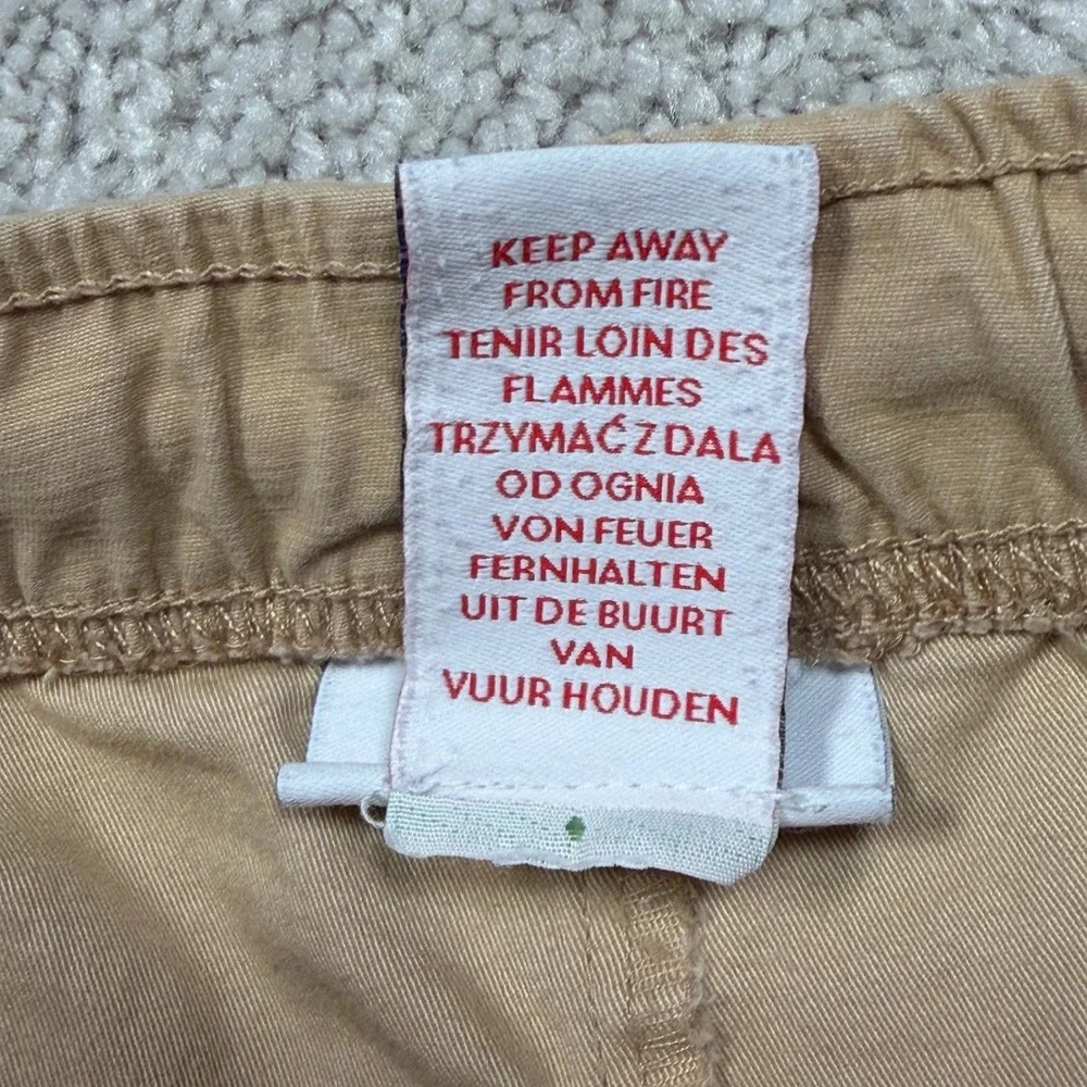 Tommy Bahama Boys Khaki Tan Elastic Waist Jogger Pants Size M 7/8
